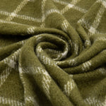Poly Faux Mohair Check Green Throw - Poly Faux Mohair Check Throw Green 130x150CM Sterling Home 2