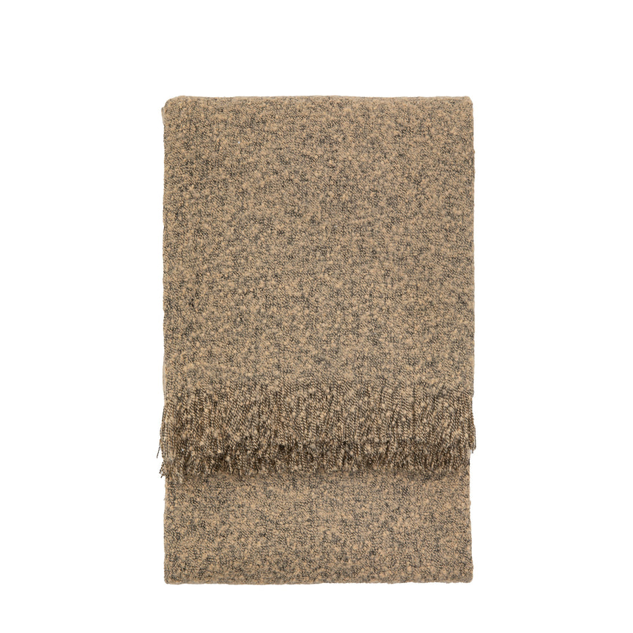 Melange Acrylic Cream Throw - Melange Acrylic Throw Natural 130x150CM Sterling Home 1