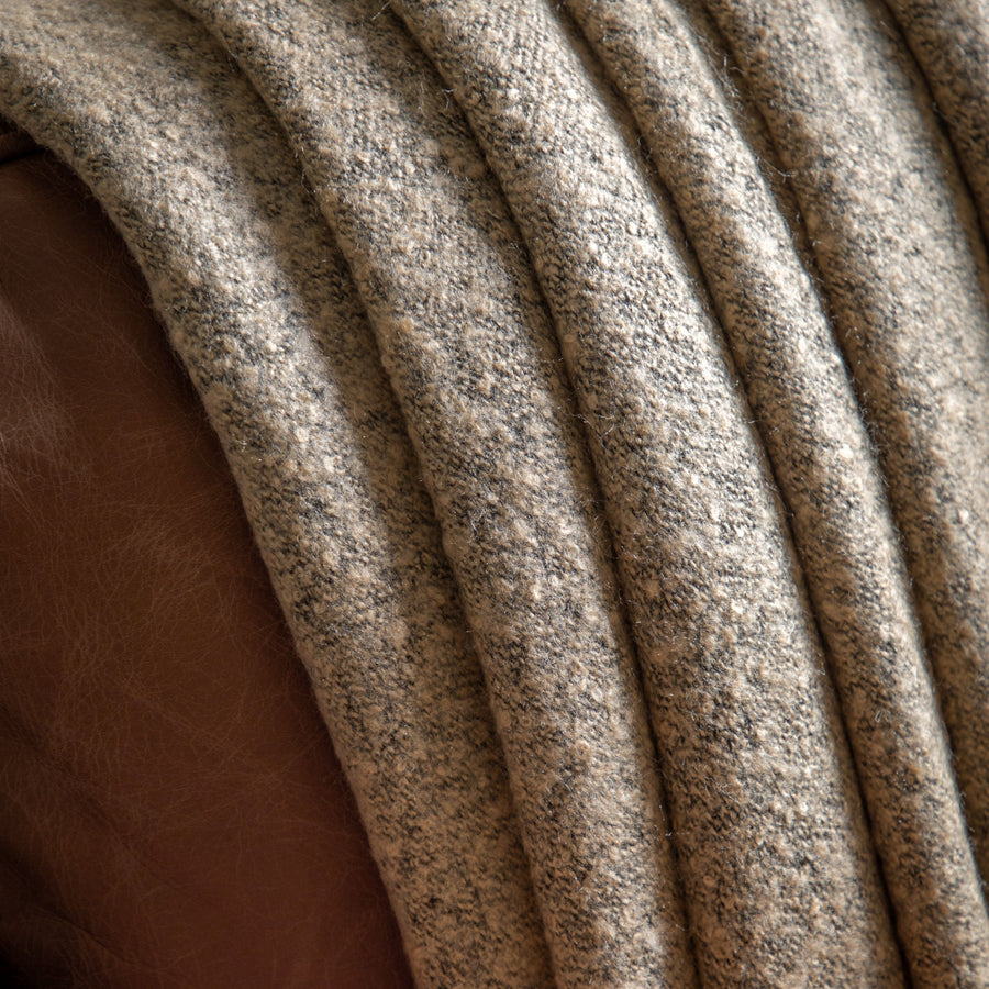 Melange Acrylic Cream Throw - Melange Acrylic Throw Natural 130x150CM Sterling Home 2