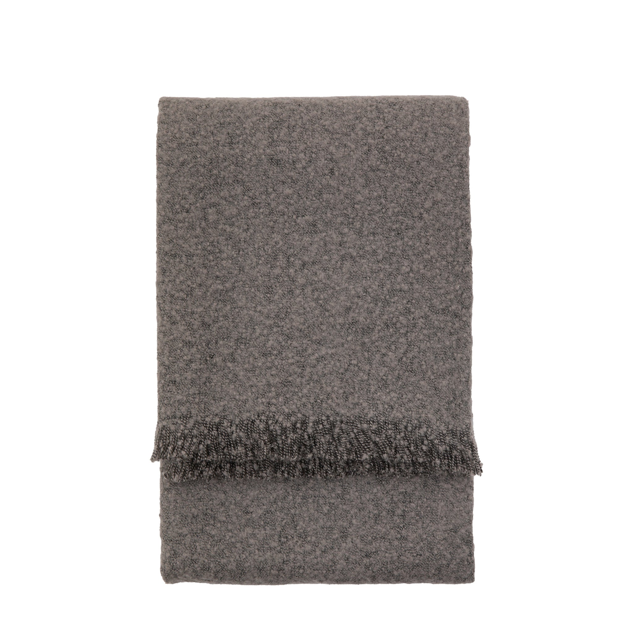 Melange Acrylic Dark Grey Throw - Melange Acrylic Throw Dark Grey 130x150CM Sterling Home 1