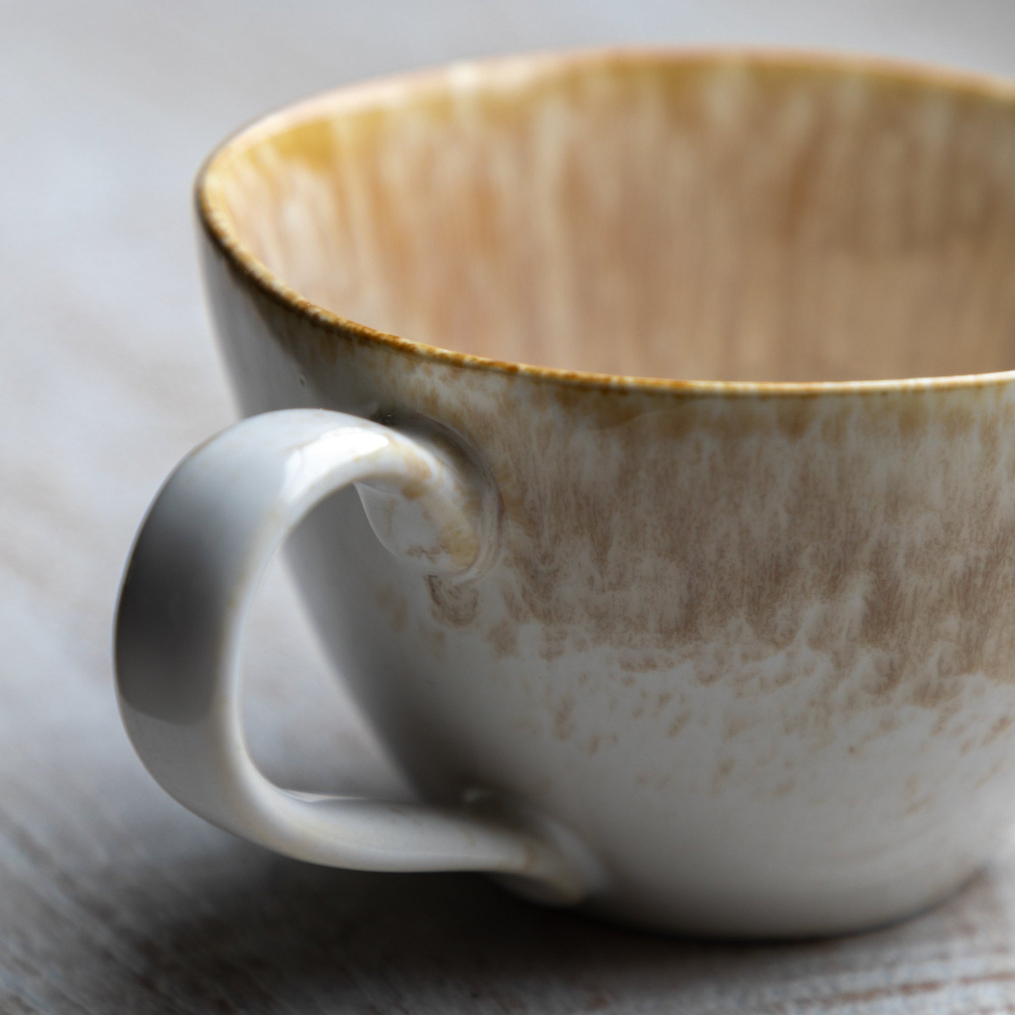 Reactive Organic Set Of 4 Brown Mugs - DHD Reactive Organic Mug Camel 4Pk Sterling Home 3