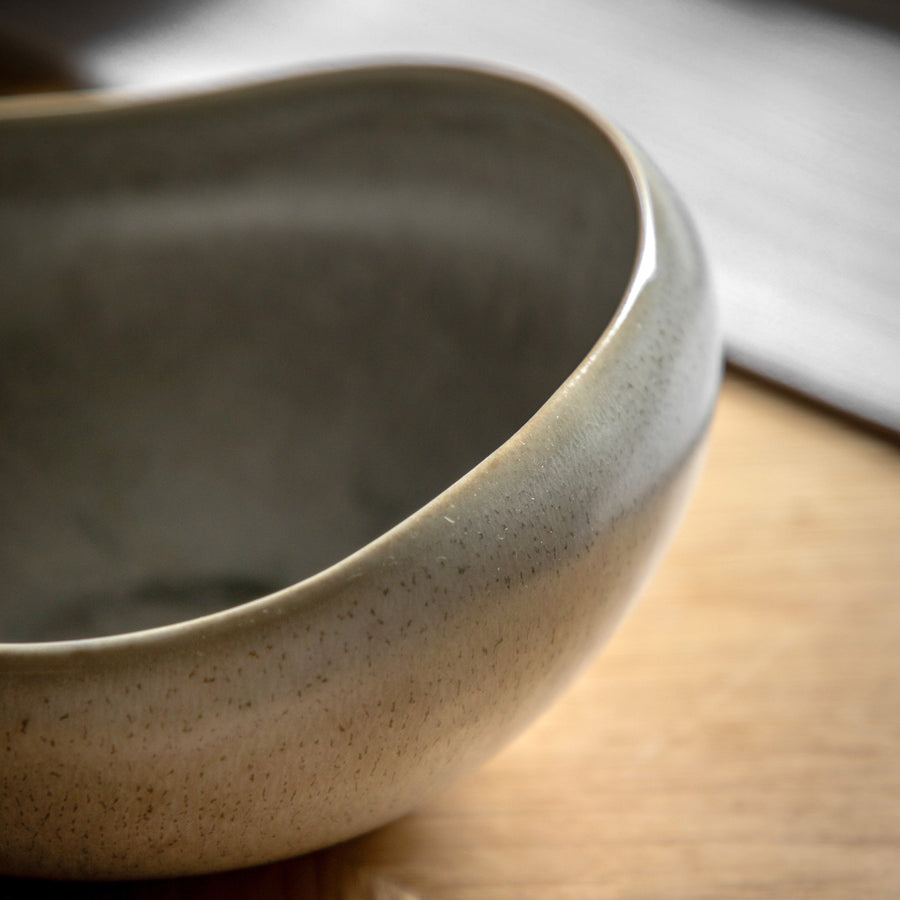 Pebble Glaze Grey Bowl Set Of 4 - DHD Pebble Glaze Bowl Dove Grey 4Pk Sterling Home 2