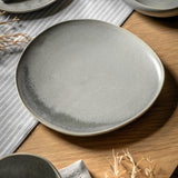 Pebble Glaze Grey Dinner Plates Set Of 4