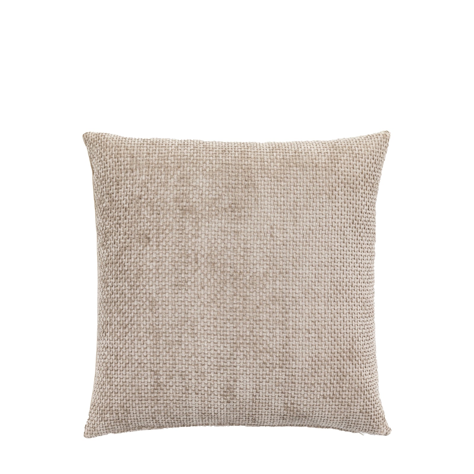 Basketweave Chenille Cream Cushion 2 Pack - Basketweave Chenille Cushion Cream 2pk Sterling Home 4
