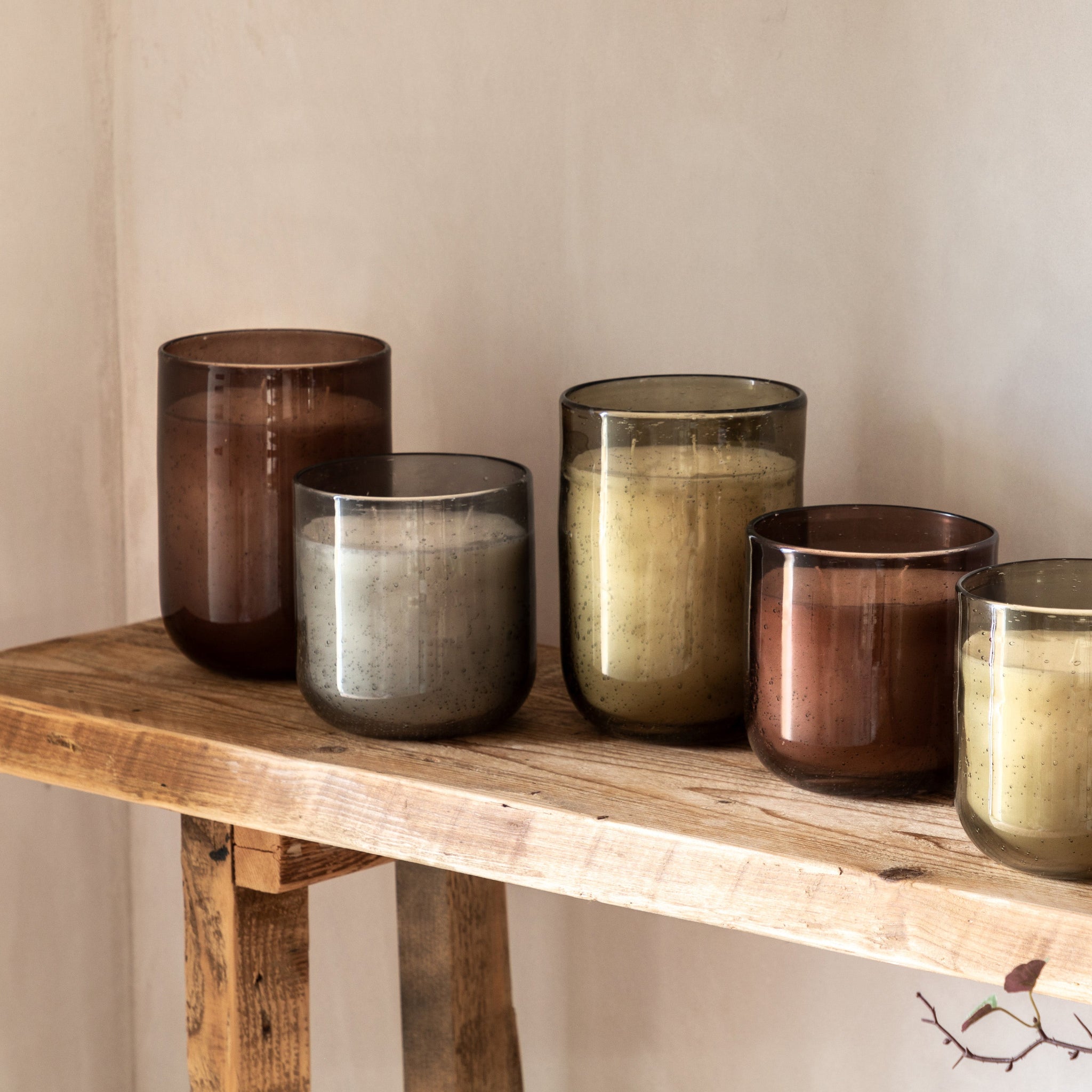 Pomegranate Glass Candle Large - Pomegranate Glass Candle Large Sterling Home 4