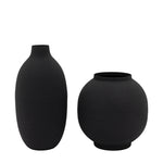 Zia Vase Black Assorted Set Of 2 - DHD Zia Vase Black 2Pk Sterling Home 3