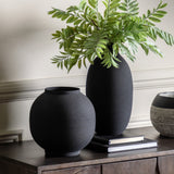 Zia Vase Black Assorted Set Of 2
