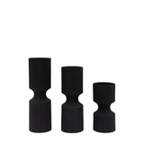 Zia Black Candlestick Set Of 3