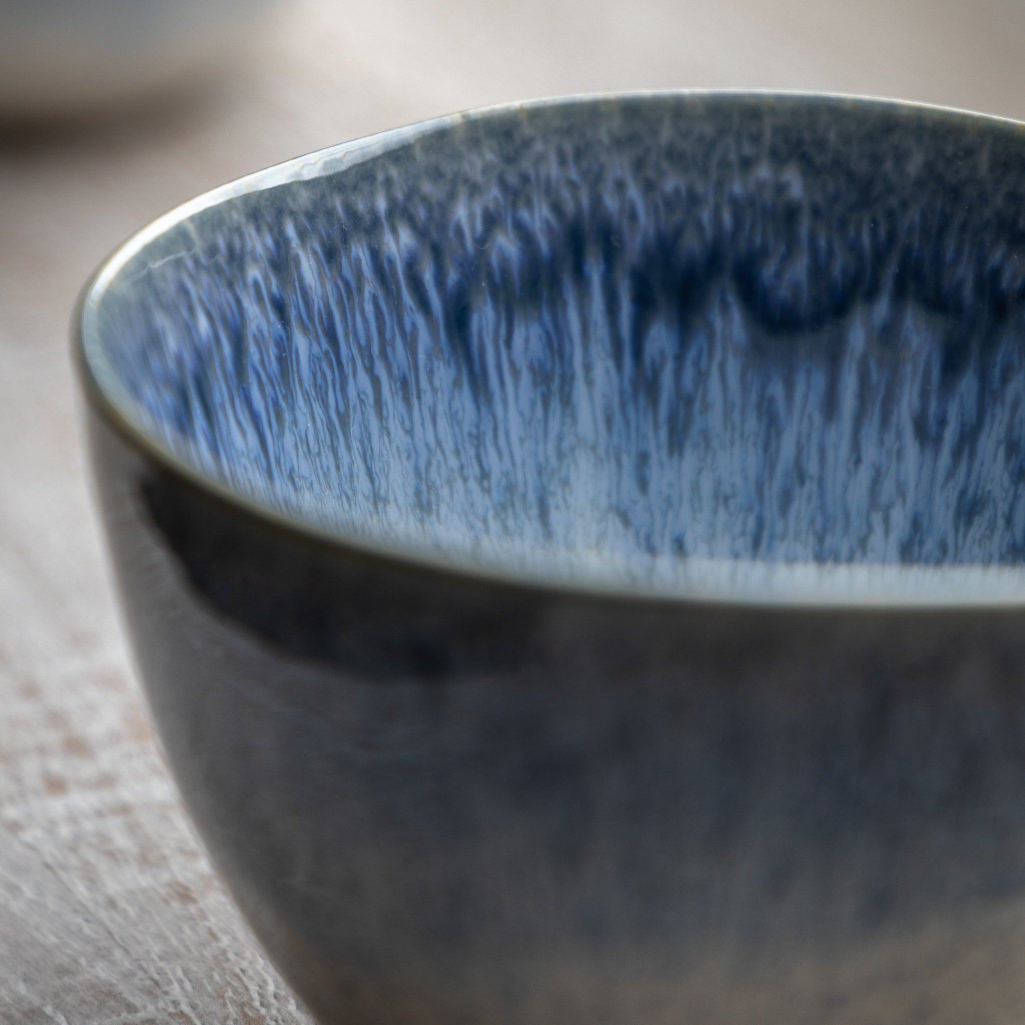 Reactive Organic Set Of 4 Blue Mugs - DHD Reactive Organic Mug Ink Blue 4Pk Sterling Home 2