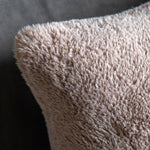 Juniper Faux Fur Cream Rectangle Cushion - Juniper Faux Fur Cushion Mauve 40x60CM Sterling Home 2