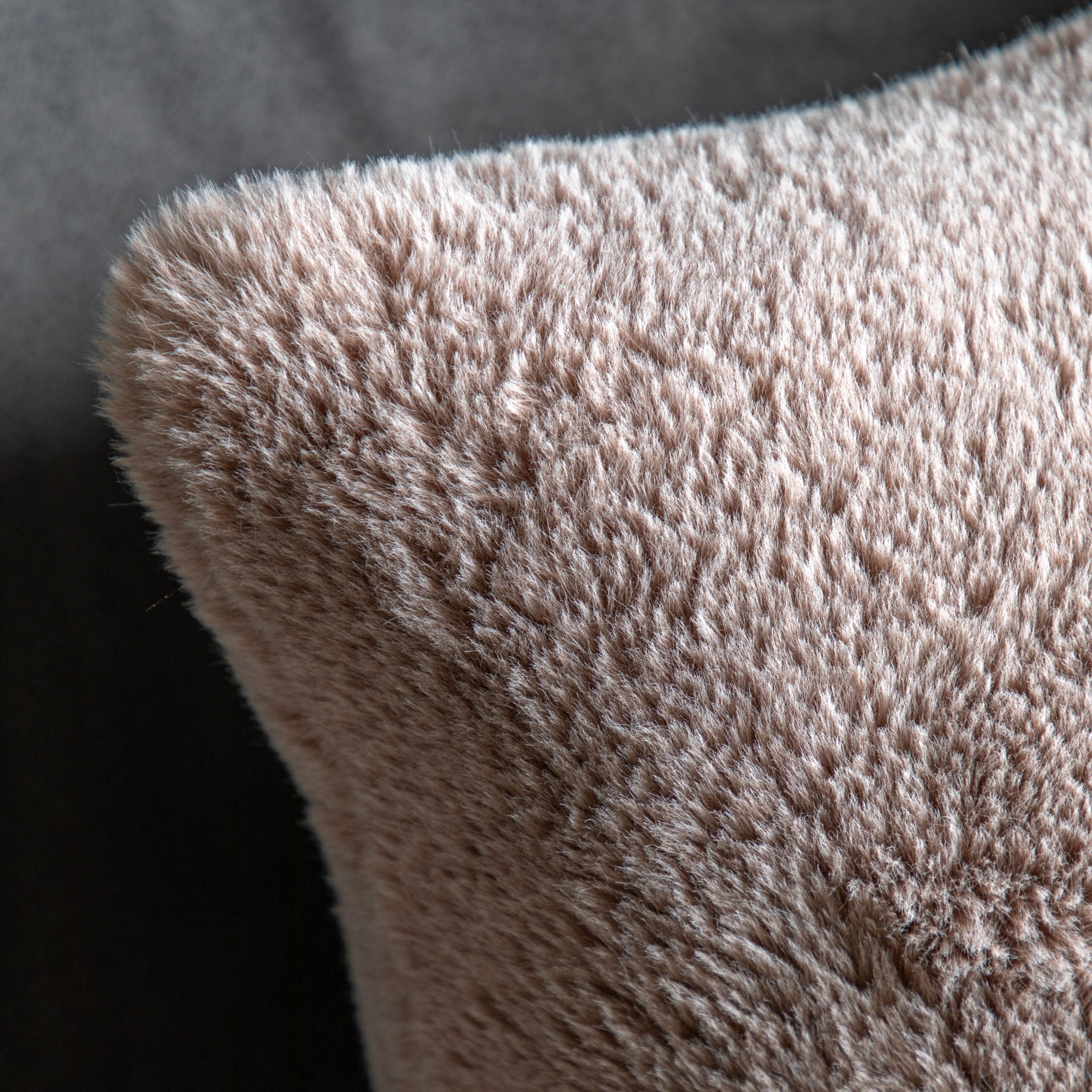 Juniper Faux Fur Cream Rectangle Cushion - Juniper Faux Fur Cushion Mauve 40x60CM Sterling Home 2