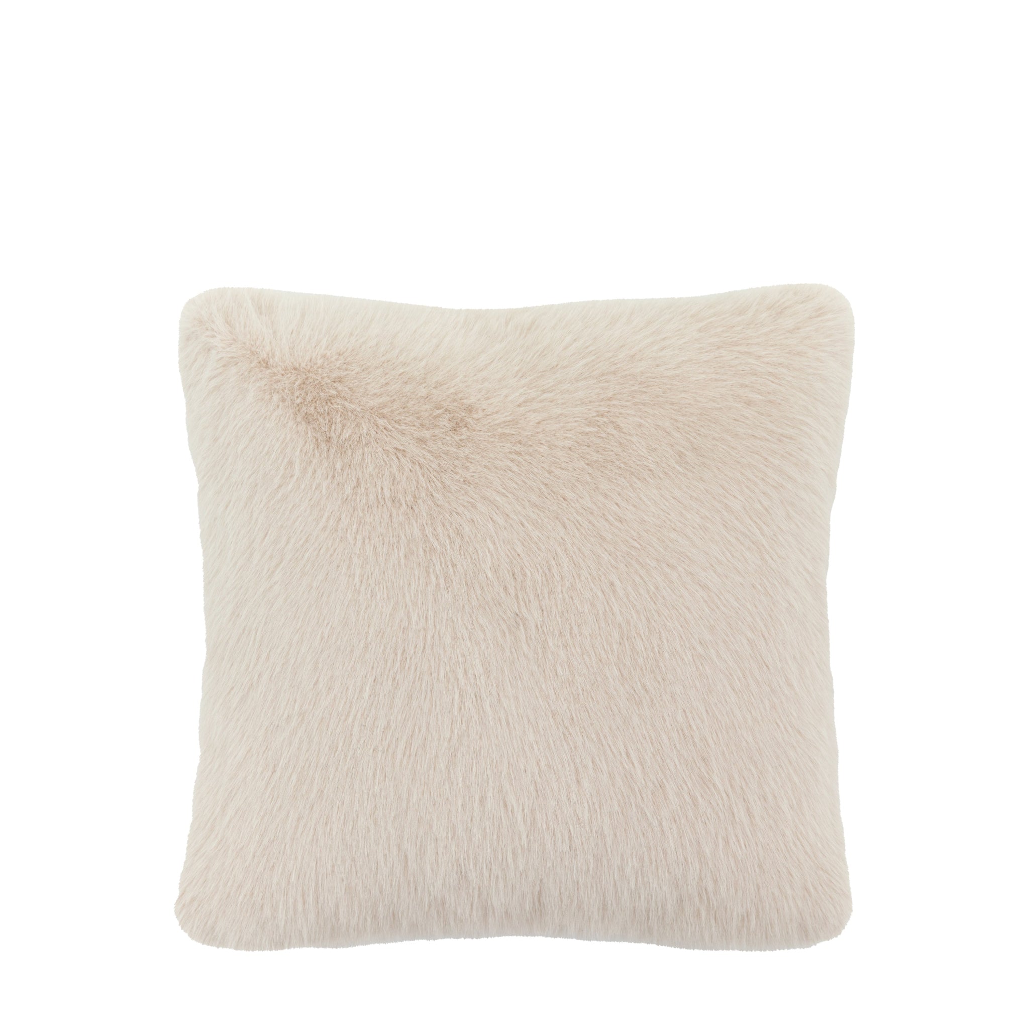 Maple Faux Fur Cream Square Cushion - Maple Faux Fur Cushion Oatmeal 50CM Sterling Home 3