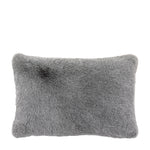 Roscose Faux Fur Grey Rectangle Cushion - Roscose Faux Fur Cushion Smoke Grey 40x60CM Sterling Home 3