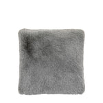 Roscose Faux Fur Grey Square Cushion - Roscose Faux Fur Cushion Smoke Grey 50CM Sterling Home 3