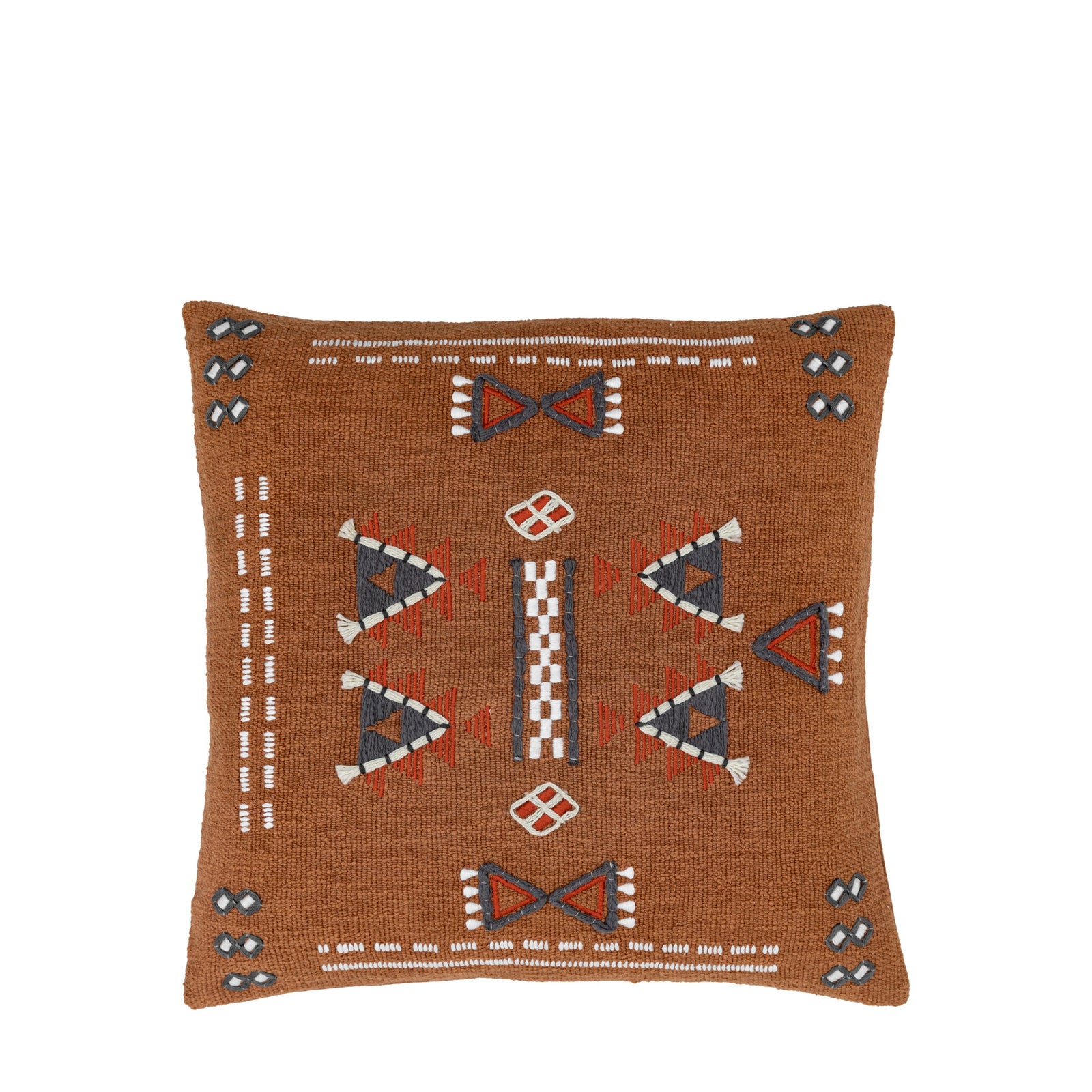 Arlo Embellished Cushion Brown - Arlo Embellished Cushion Brown 50CM Sterling Home 4