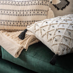 Tilyar Cream And Black Cushion - Tilyar Natural and Black Cushion 45CM Sterling Home 2