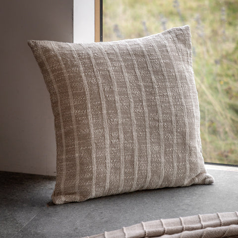 Melford Stripe Cream Cushion - Melford Stripe Cushion Sand 45CM Sterling Home 1