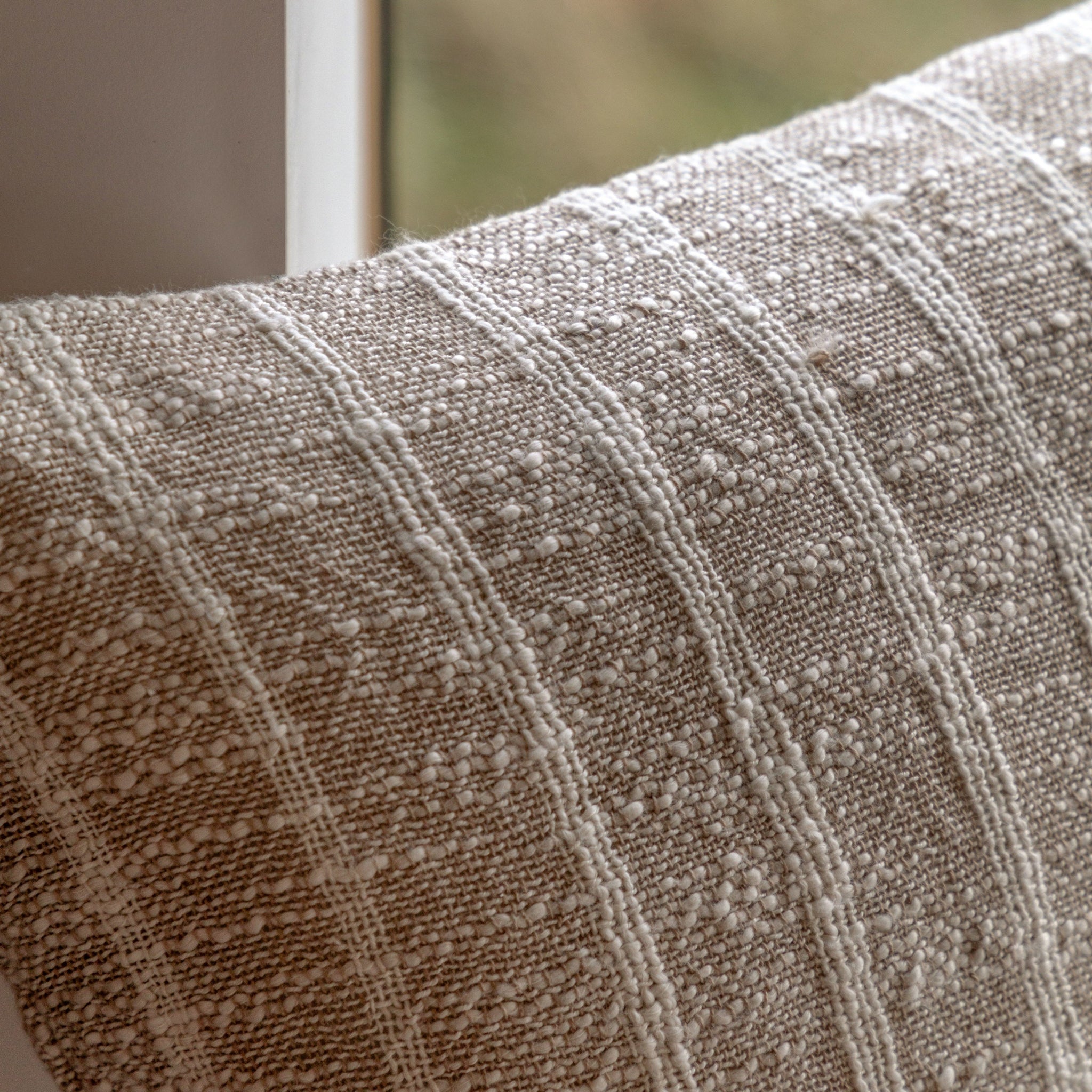 Melford Stripe Cream Cushion - Melford Stripe Cushion Sand 45CM Sterling Home 2