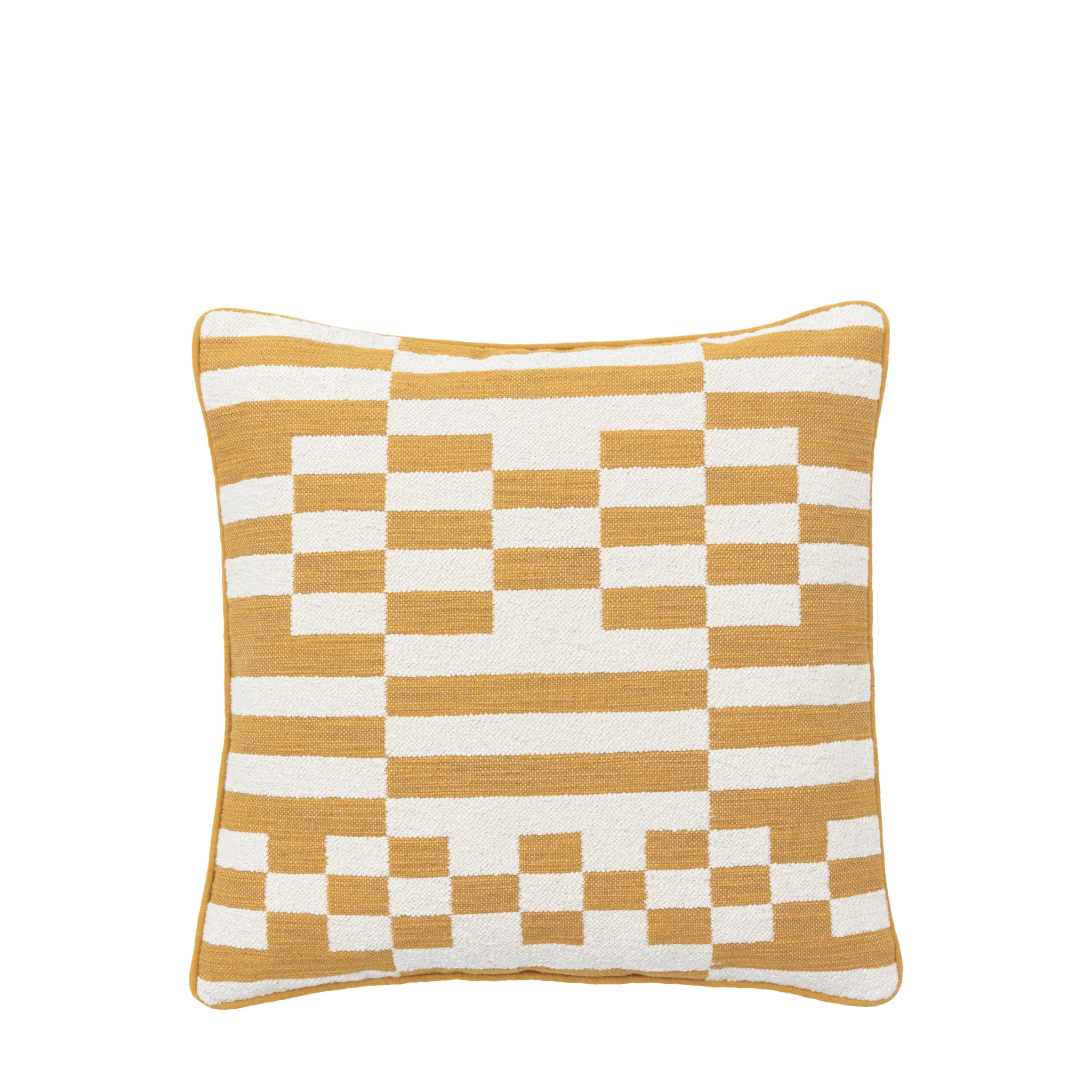 Lohko Woven Yellow Cushion - Lohko Woven Cushion Ochre 45CM Sterling Home 3