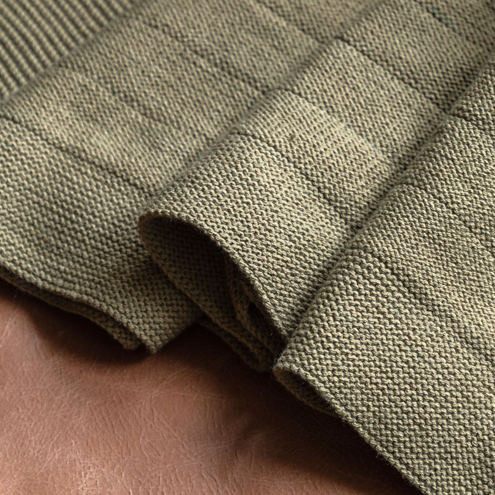 Florence Knit Green Throw - Florence Knit Throw Olive 130x170CM Sterling Home 3
