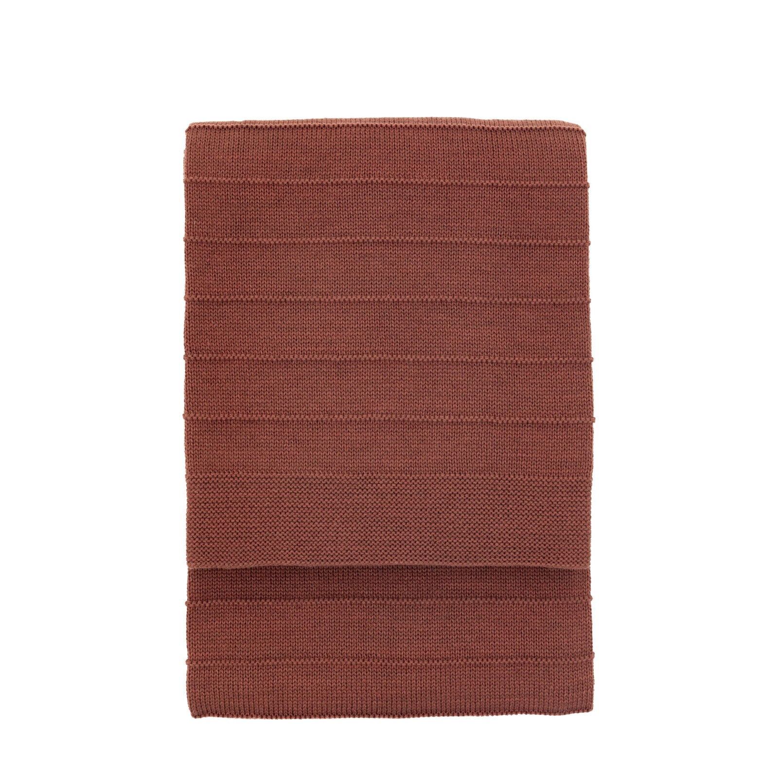 Florence Knit Brown Throw - Florence Knit Throw Nutmeg 130x170CM Sterling Home 1