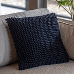 Pino Black Cushion - Pino Cushion Ink 45CM Sterling Home 1