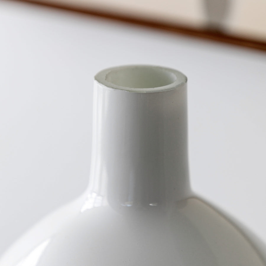 Santa Glass Bottle Vase White Large - Santo Glass Bottle Vase White Large Sterling Home 2