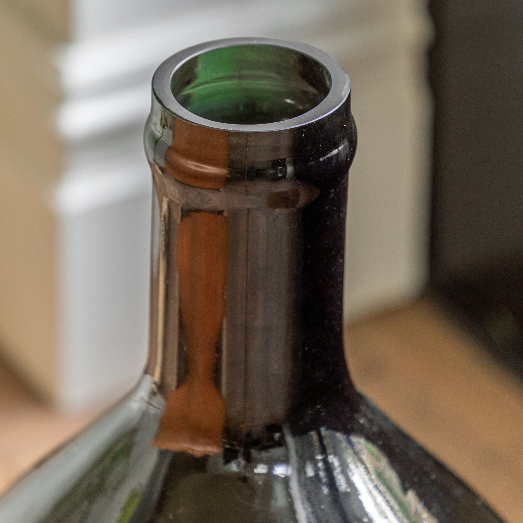 Rueda Green Giant Glass Bottle Vase - Rueda Giant Glass Bottle Vase Olive 64CM Sterling Home 2