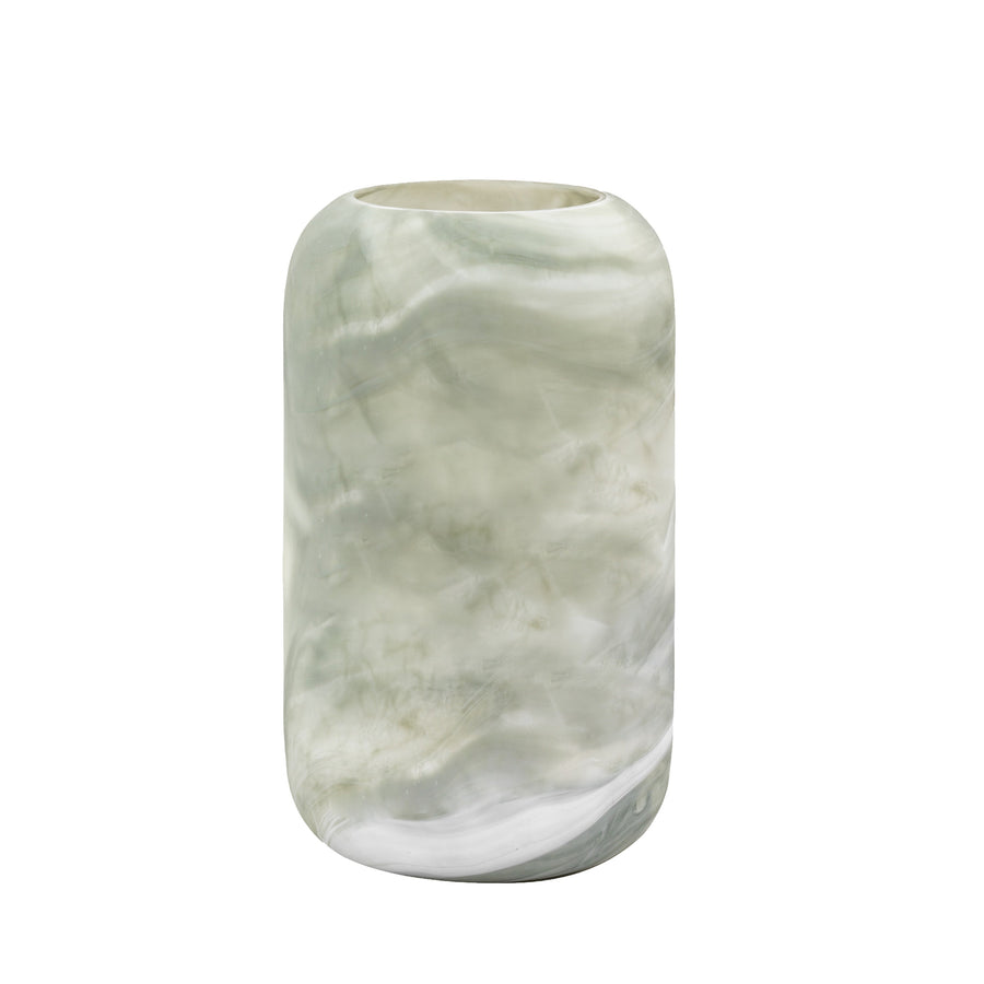 Caldeira Slim Green Glass Vase - Caldeira Handblown Glass Vase Slim Sage Sterling Home 1