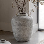Teguise Ceramic Urn Grey Vase Large - Teguise Ceramic Urn Vase Grey Large Sterling Home 1