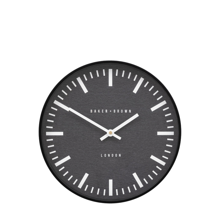 Claremont Black Clock - DHD Claremont Clock Black 30CM Sterling Home 1