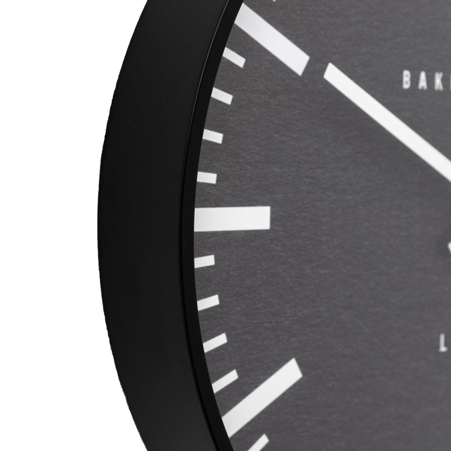 Claremont Black Clock - DHD Claremont Clock Black 30CM Sterling Home 2