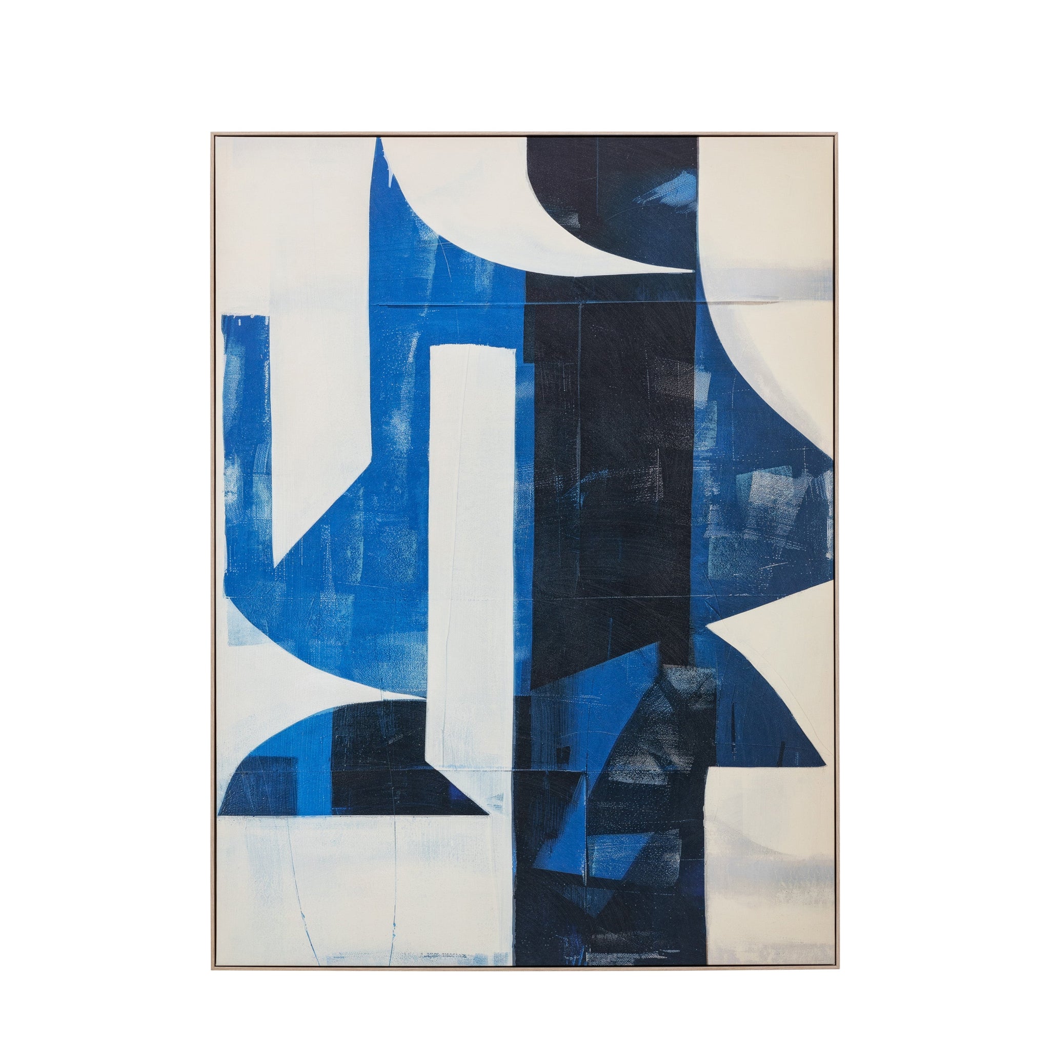 Cobalt Abstract Framed Canvas - DHD Cobalt Abstract Framed Canvas 90X120CM Sterling Home 4