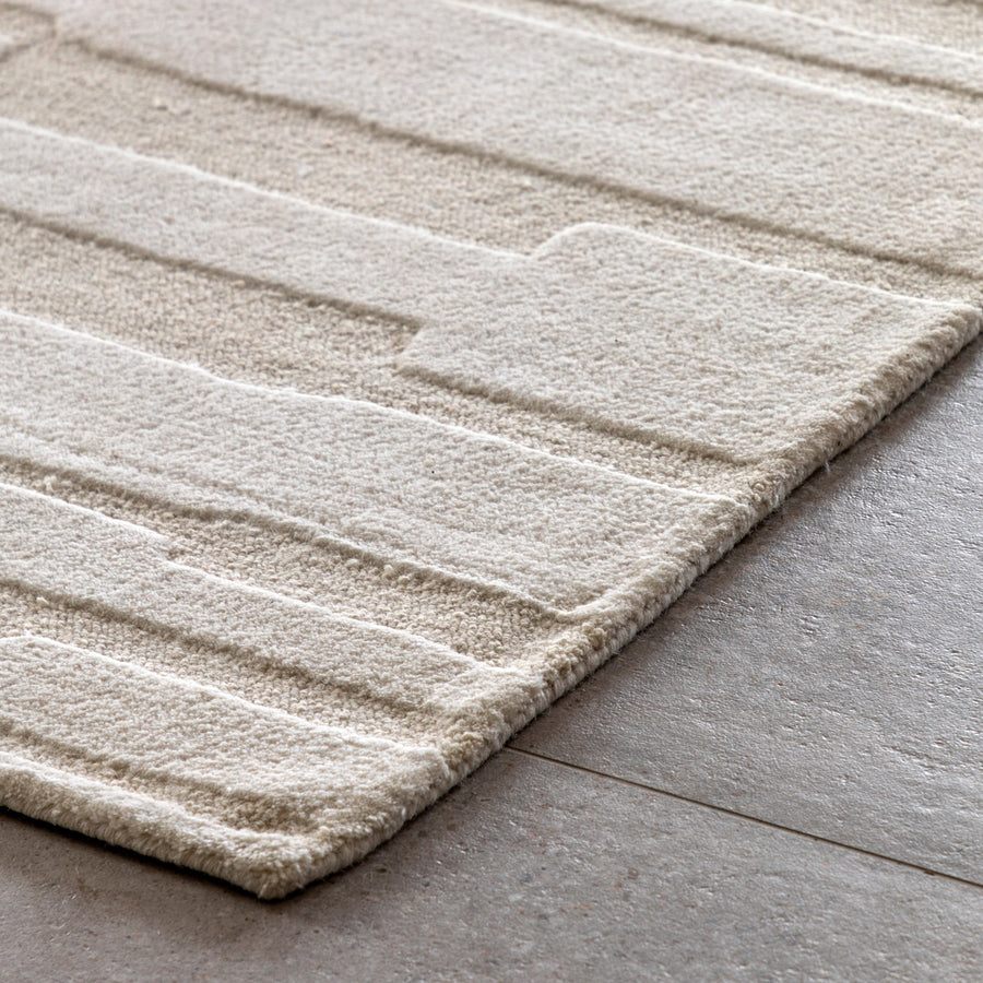 Albany Tufted Tonal Rug Cream - DHD Albany Tufted Tonal Rug Taupe Sterling Home 2