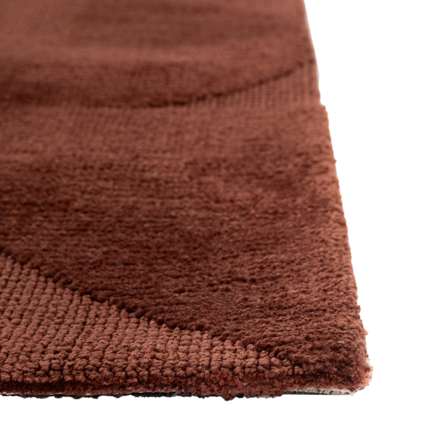 Cortland Block Brown Rug Large - DHD Cortland Block Rug Nutmeg Large Sterling Home 2