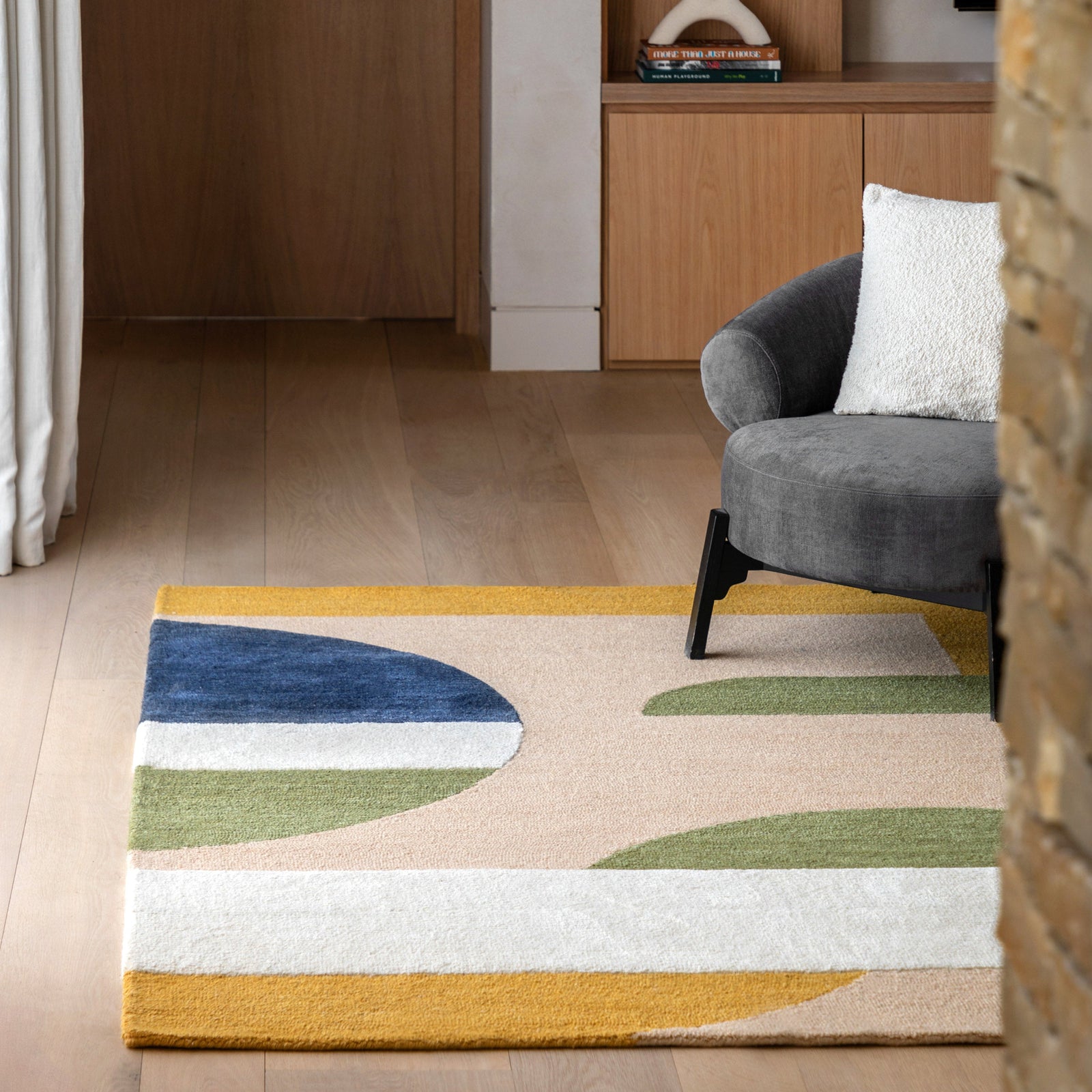 Fulton Geo Wool Rug - DHD Fulton Geo Wool Rug 200x290CM Sterling Home 1