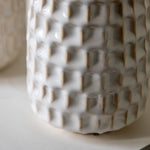 Reno Reactive White Vase Set Of 2 - DHD Reno Reactive Glaze Vase White 2Pk Sterling Home 3