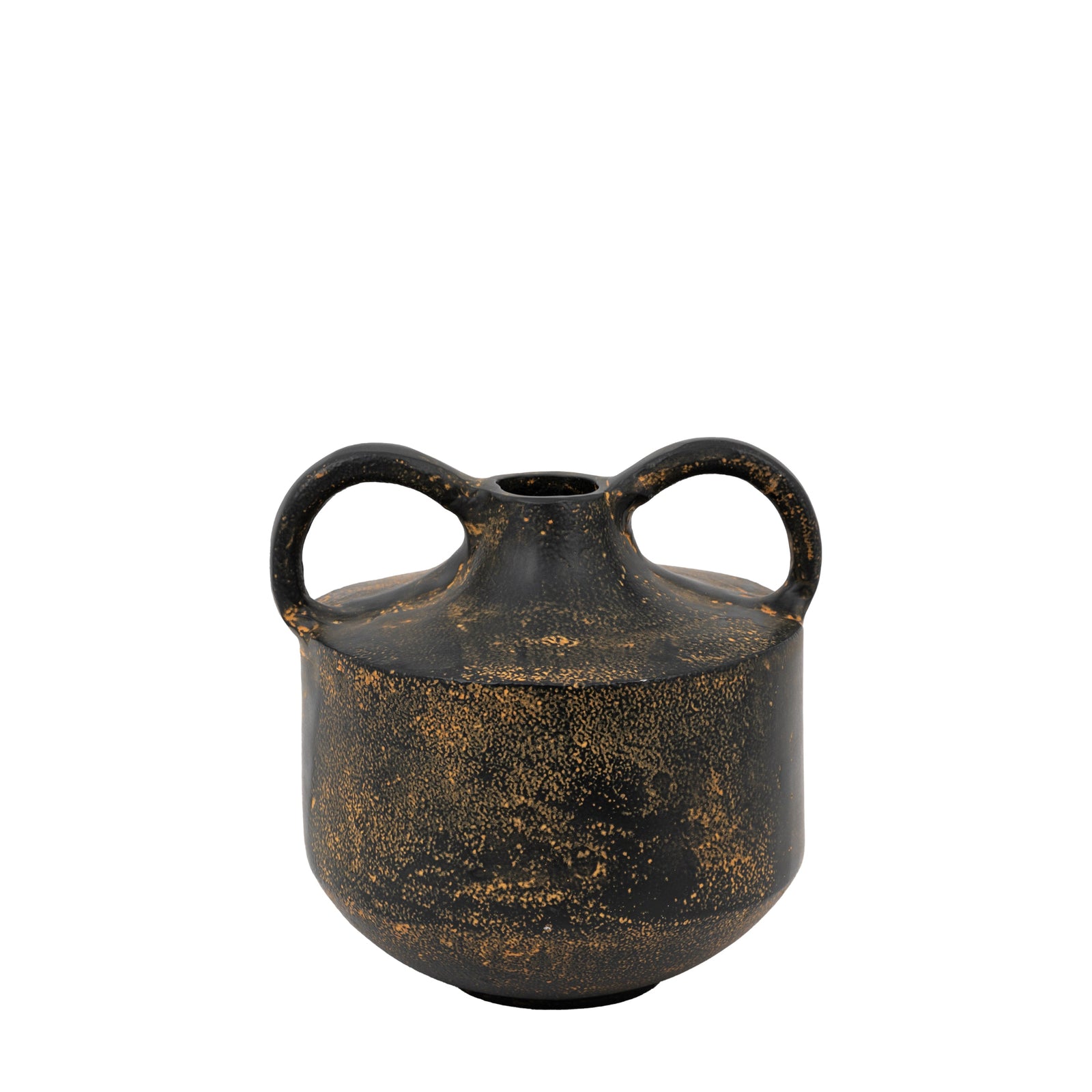 Gobi Cast Metal Vase Small - Gobi Cast Metal Vase Small Sterling Home 3