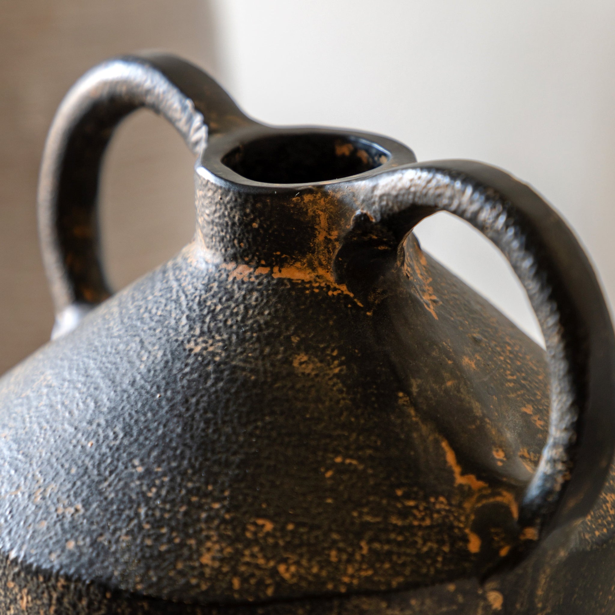 Gobi Cast Metal Vase Large - Gobi Cast Metal Vase Large Sterling Home 2