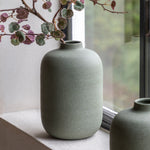 Goa Cast Metal Vase Green Large - Goa Cast Metal Vase Olive Large Sterling Home 1