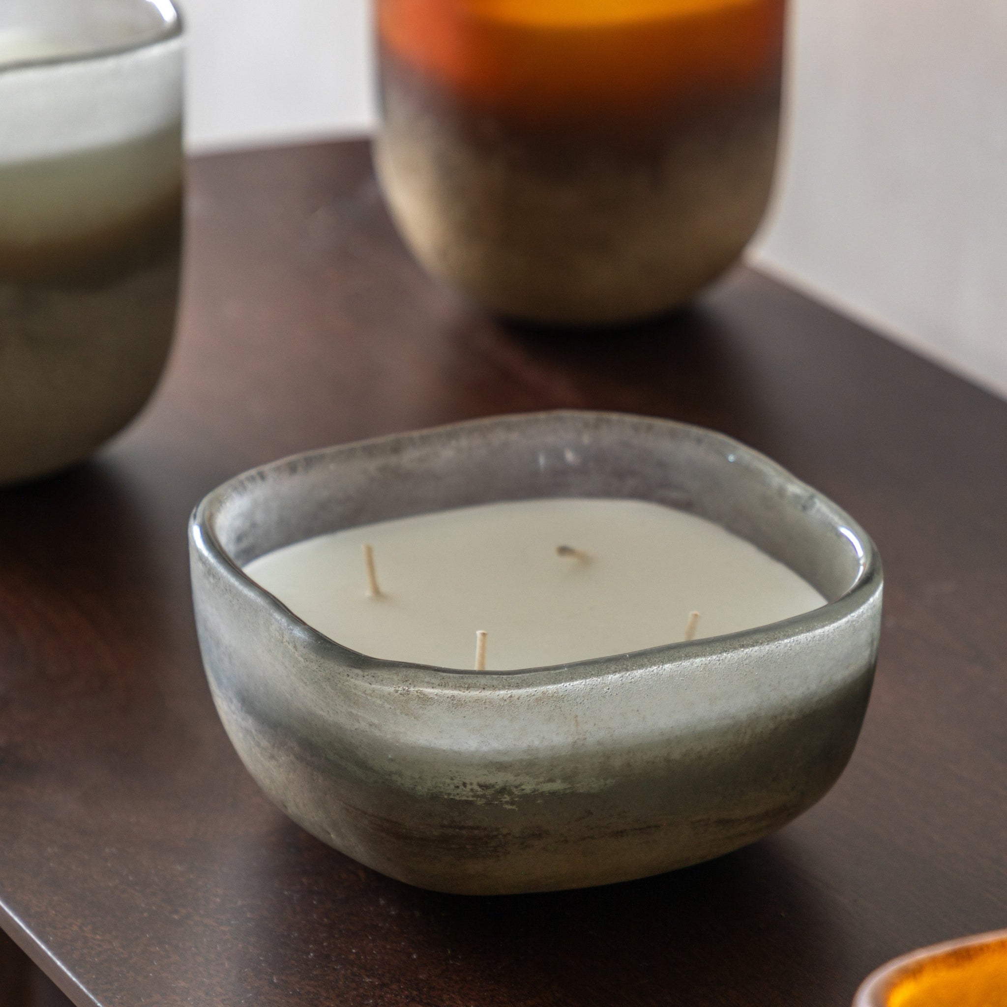 Mercury Candle Amber & Lily Large - Mercury Candle Amber & Lily Large Sterling Home 1