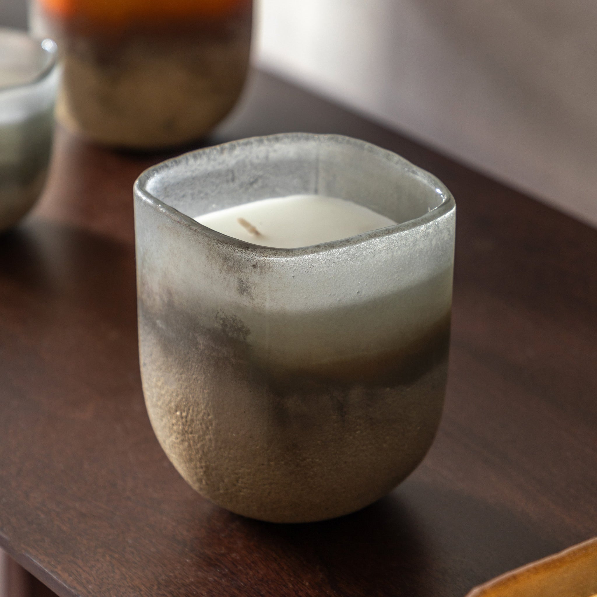 Mercury Candle Amber & Lily Medium - Mercury Candle Amber & Lily Medium Sterling Home 1