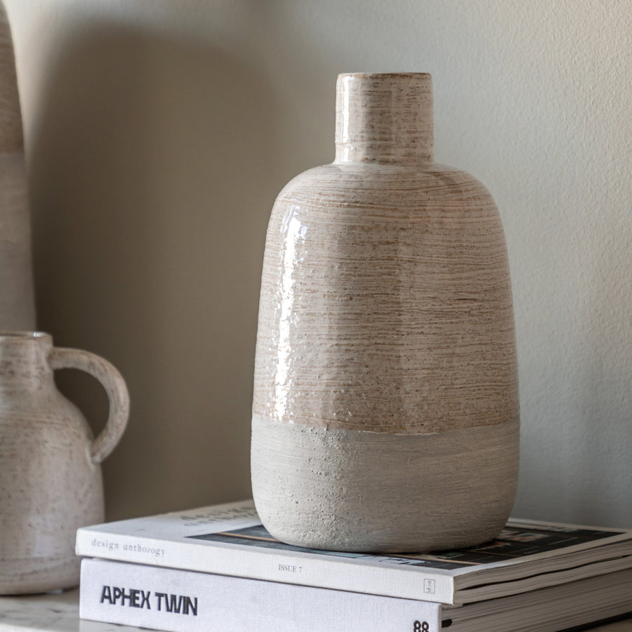 Mobi Ceramic Bottle Vase Medium - Mobi Ceramic Bottle Vase Medium Sterling Home 1