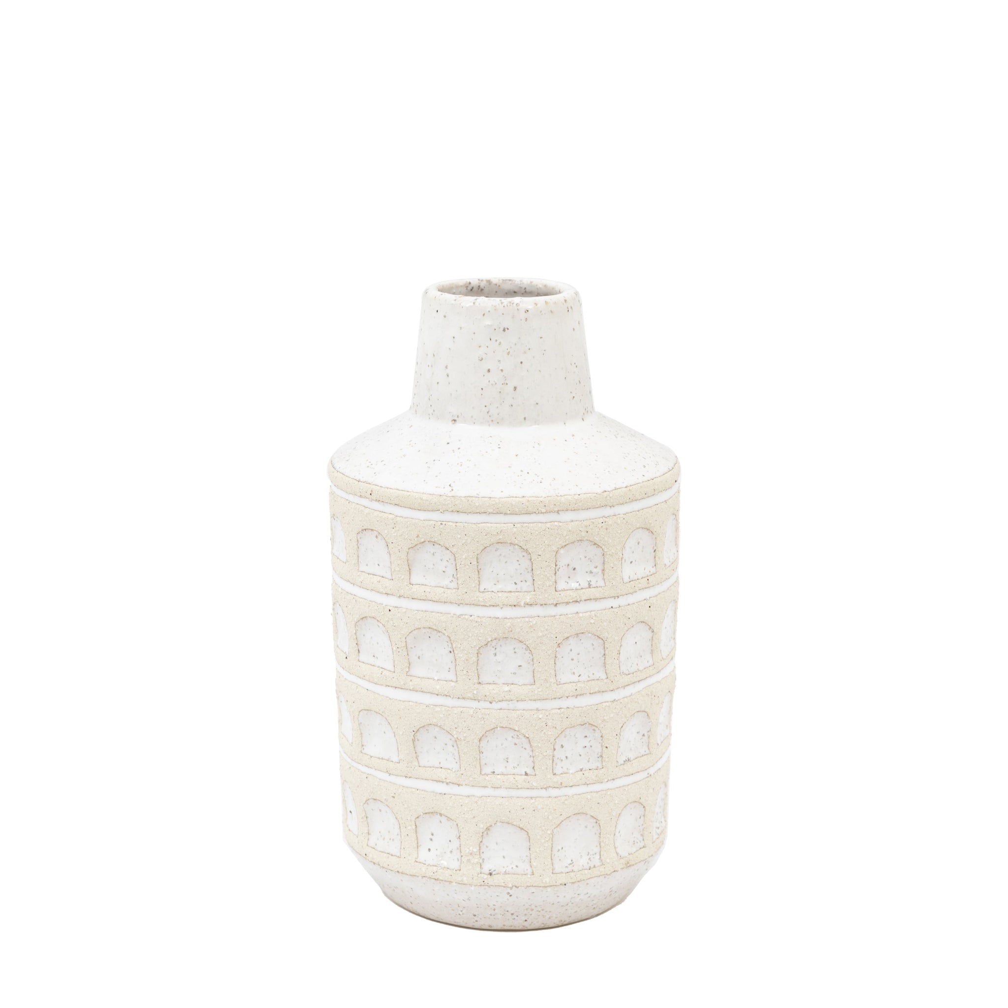 Capua Ceramic Graphic Vase - Capua Ceramic Graphic Vase Sterling Home 3