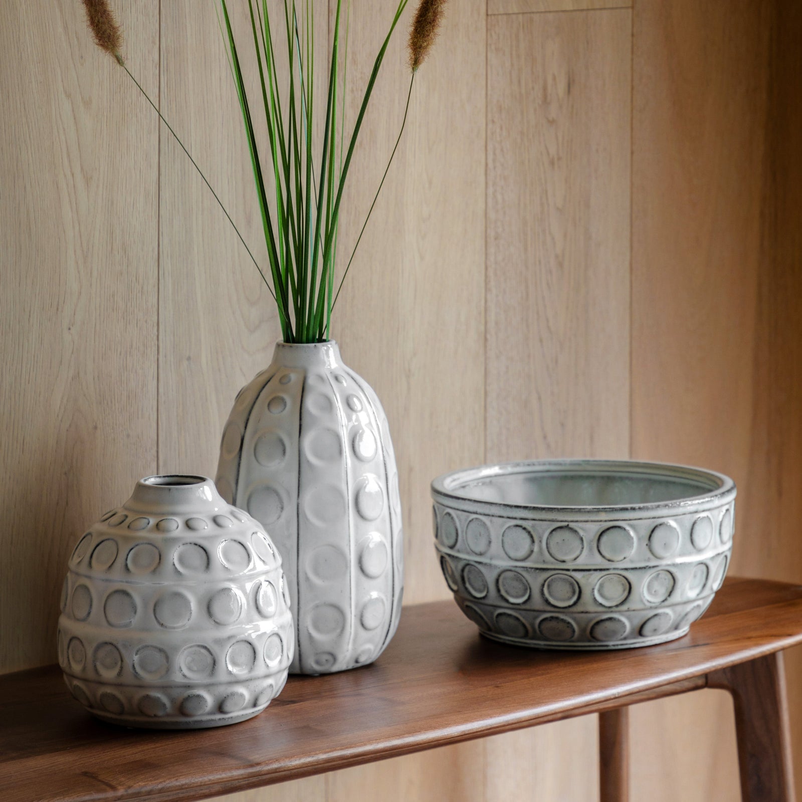Kusama Dotted Ceramic Vase Small - Kusama Dotted Ceramic Vase Small Sterling Home 2