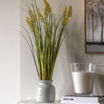 Artificial Potted Grass With Yellow Wildflower - Potted Grass with Yellow Wildflower Sterling Home 1