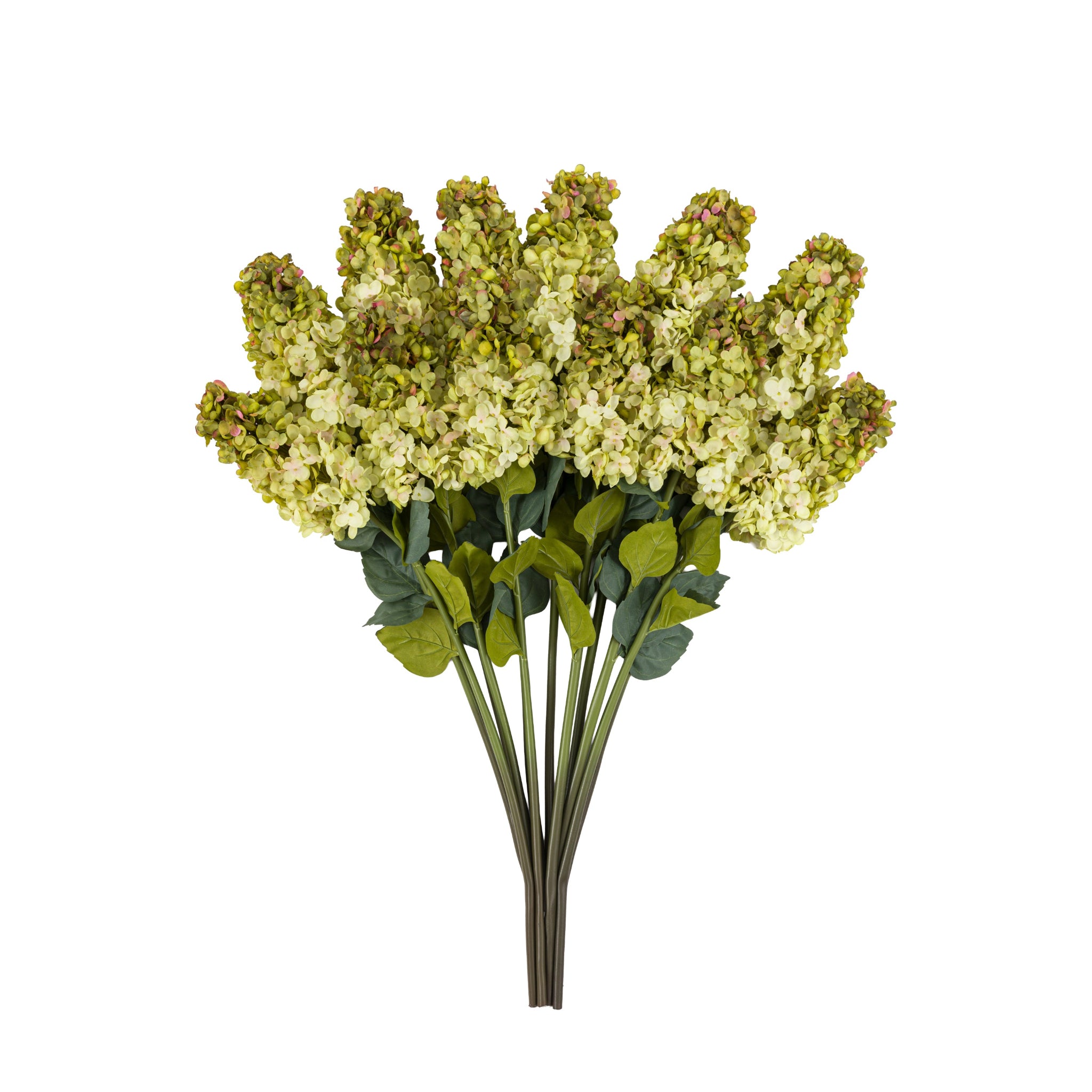 Set Of 12 Vintage Cone Hydrandea Stem White - DHD Vintage Cone Hydrandea Stem White 12Pk Sterling Home 4