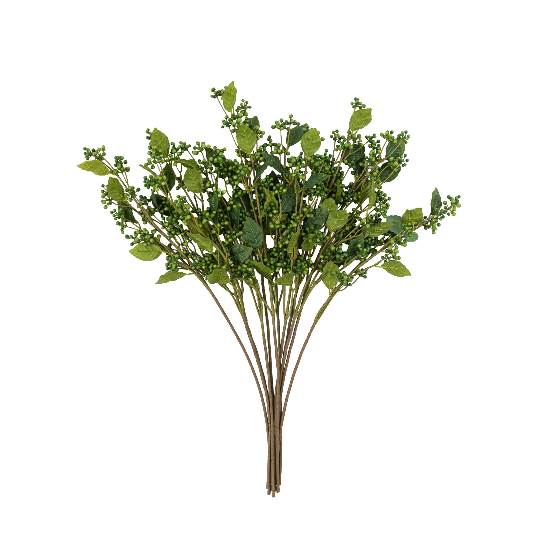 Berry Foliage Green Set Of 12 Artificial Flowers - DHD Faux Stem Berry Foliage Green 76CM 12Pk Sterling Home 4