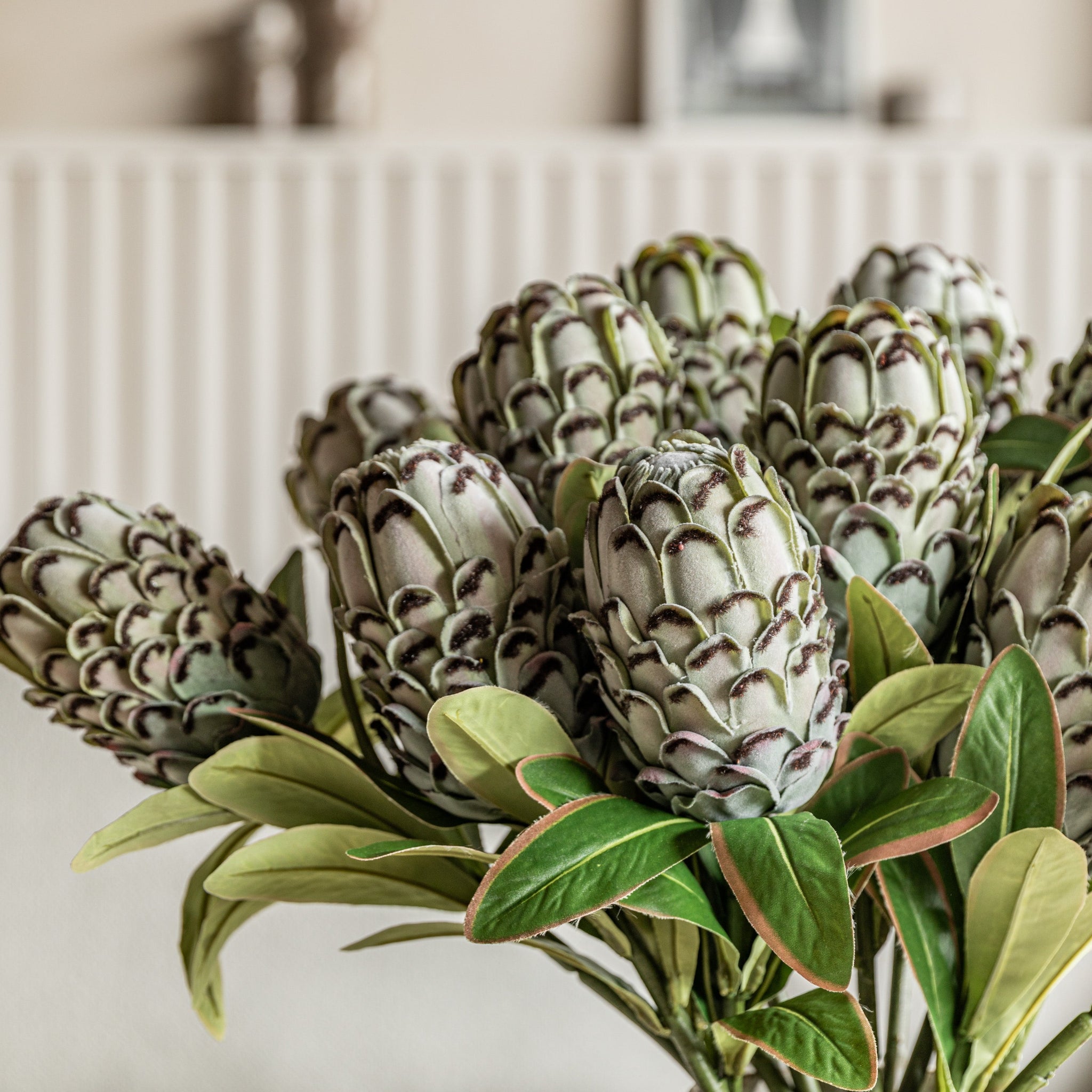 Statement Tropical Set Of 12 Green Artificial Flowers - DHD Faux Stem Statement Tropical Green 47CM 12Pk Sterling Home 3