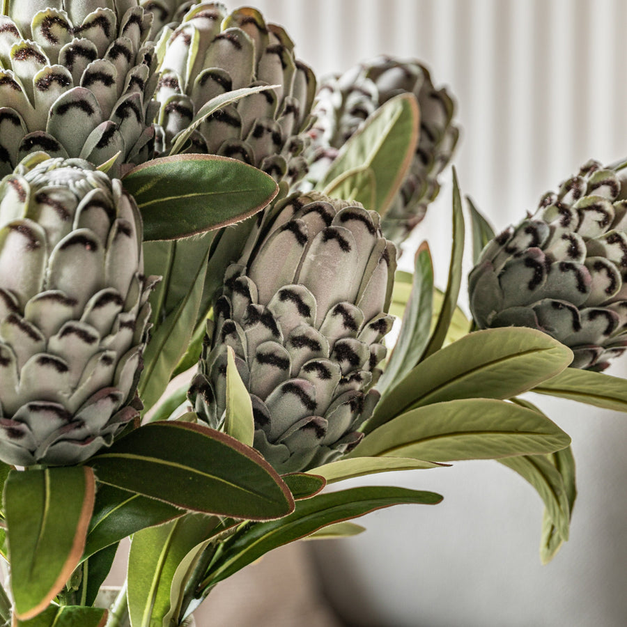 Statement Tropical Set Of 12 Green Artificial Flowers - DHD Faux Stem Statement Tropical Green 47CM 12Pk Sterling Home 2